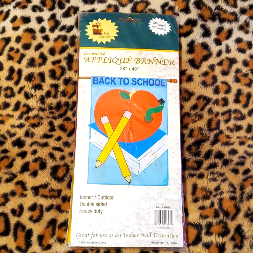 Back to School Indoor/Outdoor Double Sided Heavy Duty Flag 28" x 40"
